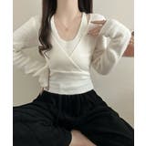 アイボリー | レイヤードニットトップス ホルターネック | Miniministore