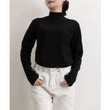 ブラック | ベーシックトップス プチハイネック韓国風 | Miniministore
