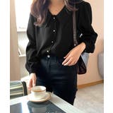 ブラック | シャツブラウス ゴールドボタン ブラウス | Miniministore