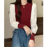 ワインレッド | ミニケーブルドッキング ニットフリル付き | Miniministore