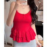 レッド | ブラトップキャミ レディース 大人可愛い夏服 | SUNSHINE CLOSET