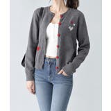 ダークグレー | ハートワンポイントニットカーディガン秋冬 | Miniministore