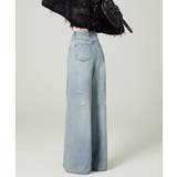 ダメージデニムパンツ ワイドレッグデニム | Miniministore | 詳細画像6 