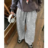 スウェットパンツバタフライ柄ワイドパンツ | Miniministore | 詳細画像6