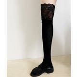 ニーハイソックス花柄レース切り替え靴下 | Miniministore | 詳細画像15 