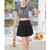 ギンガムチェック水着セット露出控えめ水着 | Miniministore | 詳細画像2