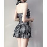 ドット柄ワンピース水着ホルターネック水着 | Miniministore | 詳細画像5 