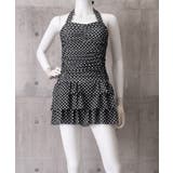 ドット柄ワンピース水着ホルターネック水着 | Miniministore | 詳細画像9 