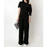 オフショルダートップスワイドパンツセット | Miniministore | 詳細画像11 