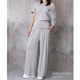 オフショルダートップスワイドパンツセット | Miniministore | 詳細画像13 