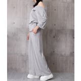 オフショルダートップスワイドパンツセット | Miniministore | 詳細画像14 