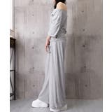 オフショルダートップスワイドパンツセット | Miniministore | 詳細画像15 