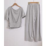 オフショルダートップスワイドパンツセット | Miniministore | 詳細画像23 