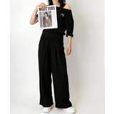 オフショルダートップスワイドパンツセット | Miniministore | 詳細画像6 