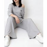 オフショルダートップスワイドパンツセット | Miniministore | 詳細画像9 