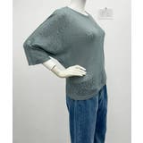 サマーニット 七分袖透かし編みトップス | Miniministore | 詳細画像11 