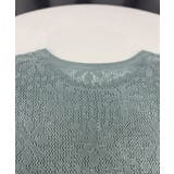 サマーニット 七分袖透かし編みトップス | Miniministore | 詳細画像16 