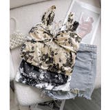 カップ付きキャミソール 水墨柄ブラトップ | Miniministore | 詳細画像8 