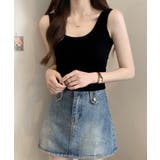 カップ付きタンクトップ ショート丈 夏服 | Miniministore | 詳細画像4