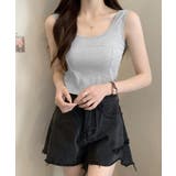 カップ付きタンクトップ ショート丈 夏服 | Miniministore | 詳細画像8