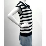 ボーダー柄サマーニット フレンチスリーブ | Miniministore | 詳細画像9 