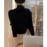 メタルボタンニットトップスプチハイネック | Miniministore | 詳細画像4 