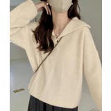 ポロ襟ニットセーター レディース 韓国風 | Miniministore | 詳細画像2 