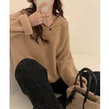 ポロ襟ニットセーター レディース 韓国風 | Miniministore | 詳細画像3 