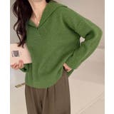 ポロ襟ニットセーター レディース 韓国風 | Miniministore | 詳細画像8 