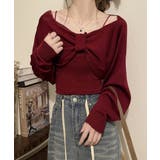 フロントリボンニット キャミソールセット | Miniministore | 詳細画像12 