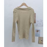 ポロニットトップスきれいめニットセーター | Miniministore | 詳細画像22 