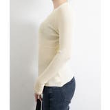 ニットトップス レース切り替えリブニット | Miniministore | 詳細画像12 