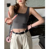 カップ付きタンクトップ背中あきブラトップ | Miniministore | 詳細画像11