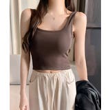 カップ付きタンクトップ背中あきブラトップ | Miniministore | 詳細画像13