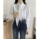 ボウタイブラウスリボンタイシャツブラウス | Miniministore | 詳細画像6 