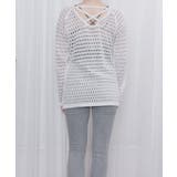 透かし編みトップス バッククロス春夏秋服 | Miniministore | 詳細画像15