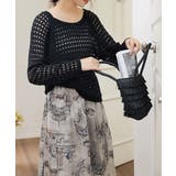 透かし編みトップス バッククロス春夏秋服 | Miniministore | 詳細画像7