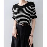 ボーダー柄サマーニット ドルマンスリーブ | Miniministore | 詳細画像11 