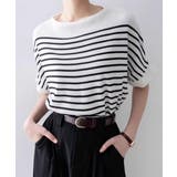 ボーダー柄サマーニット ドルマンスリーブ | Miniministore | 詳細画像7 
