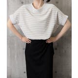 ボーダー柄サマーニット ドルマンスリーブ | Miniministore | 詳細画像9 