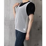 透かし編みニットベスト 重ね着ニットジレ | Miniministore | 詳細画像11