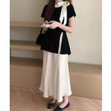 リボン付きニットトップス サイドスリット | Miniministore | 詳細画像5