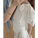 リボン付きニットトップス サイドスリット | Miniministore | 詳細画像7