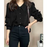 シャツブラウス ゴールドボタン ブラウス | Miniministore | 詳細画像1 