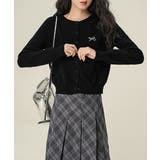 ワンポイントカーディガン リボン刺しゅう | Miniministore | 詳細画像7 