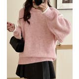 ゆったりニットトップスラウンドネック冬服 | Miniministore | 詳細画像12 