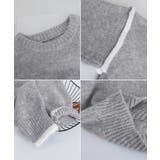 ゆったりニットトップスラウンドネック冬服 | Miniministore | 詳細画像20 