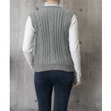 ケーブル編みニットベスト ダブルブレスト | Miniministore | 詳細画像22