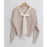 ボウタイニットトップス フリル襟 ニット | Miniministore | 詳細画像17 