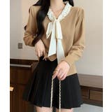 ボウタイニットトップス フリル襟 ニット | Miniministore | 詳細画像3 